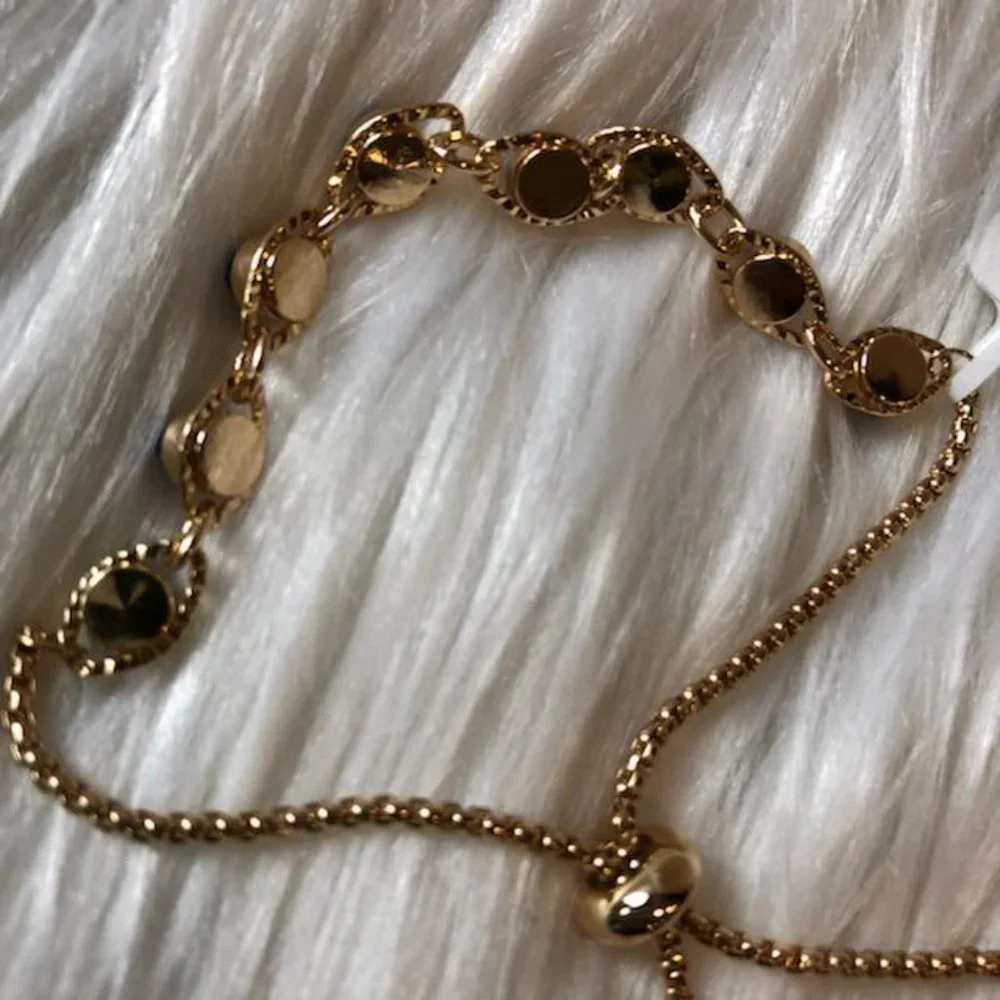 Style & Co Blue Bead Slider Bracelet